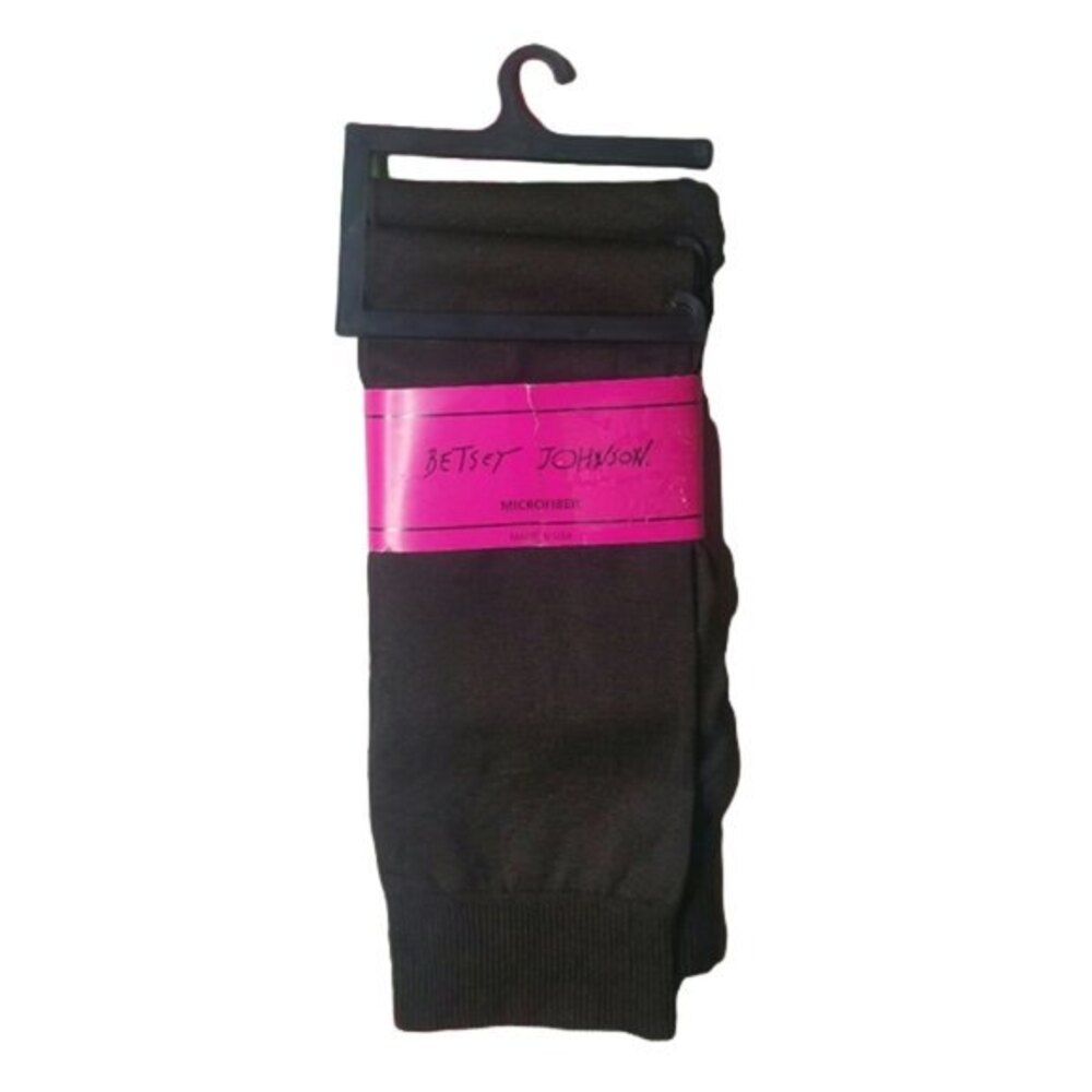 NEW Betsey Johnson Microfiber Brown Trouser Socks